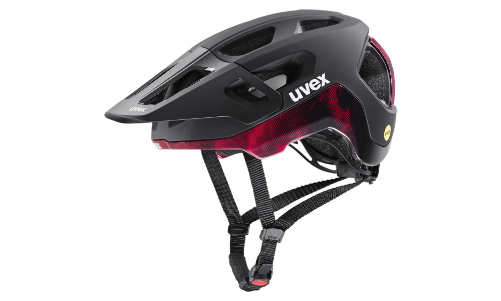 Kiivri Uvex react MIPS black-ruby red matt - 1