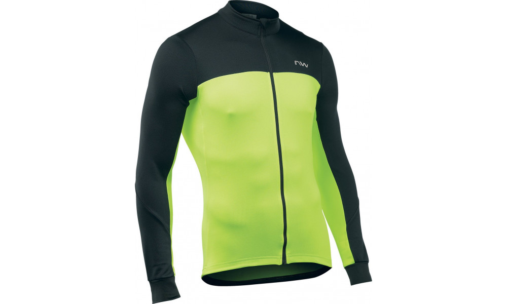 Rattasärk Northwave Force 2 L/S Full Zip black-yellow fluo - 1