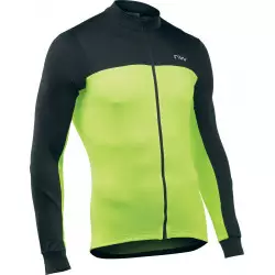 Rattasärk Northwave Force 2 L/S Full Zip black-yellow fluo