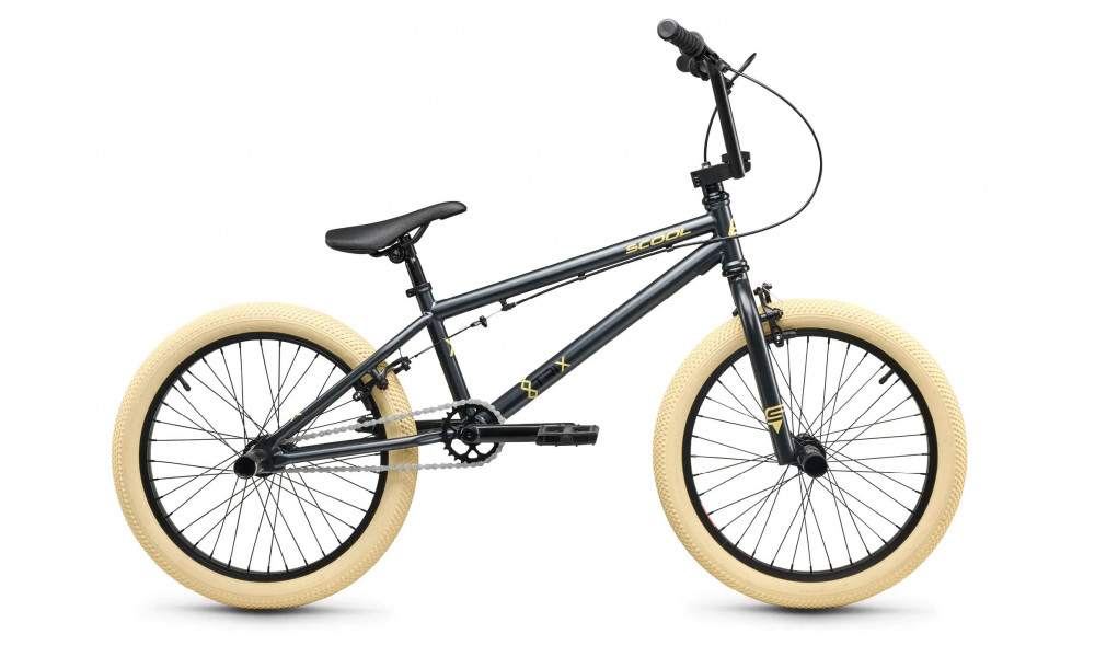 Jalgratas S'COOL XtriX 40 1-speed BMX 20" Chromoly dark grey-beige 